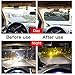 JSword Car Sun Visor Extender, Day and Night Vision Anti-Glare Driving Car Visor, 2 in 1 Sun Blocker for Eye Protector, Universal Automobile Anti-Dazzle Sunshade Windshield Extension