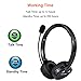 Bluetooth Headset for Cell Phones , YAMAY® Wireless Headset with Mic Over the Head Stereo for iPhone 5s 6 6s 7 Plus Android Phone PC Computer Office Bussiness Noise Canceling Hands Free Dual Phone