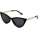 Betsey Johnson Women's Spice of Life Sunglasses Cateye, Red, 56 mm