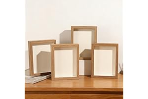 4x6 Picture Frame Set of 4, Vintage Photo Frame, Rustic Retro Picture Frame with Tempered Glass, Hanging Display, Free Standi