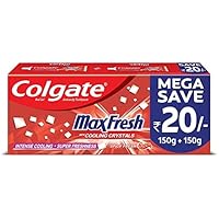 Colgate Max Fresh, Spicy Fresh Red Gel Toothpaste - 300gm, Saver pack