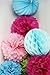 SUNBEAUTY Pack of 11 Fuchsia Pink Blue Paper Decoration Kit Paper Lanterns Pom Poms Flowers for Wedding Birthday Girl Valentine Party Nursery Decoration