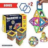 MAGNETOS Magnetic Blocks Building Set for Kids, 30+2 Pcs Educational Toys for Boys & Girls, FREE Booklet, Learning Construction Game, Best Christmas Birthday Gift & Preschool STEM Toy for Childrens