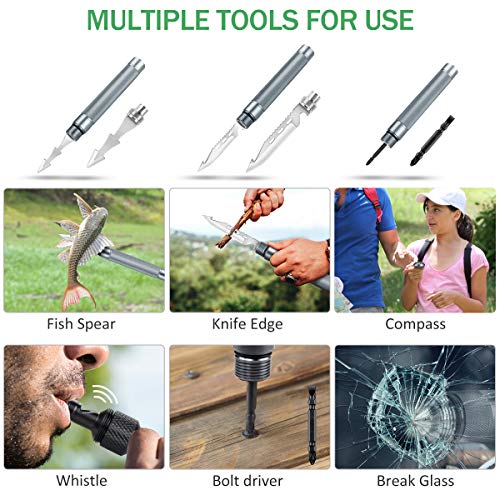 MOSFiATA AxeType Camping Shovel Set, Folding Multifunctional Military