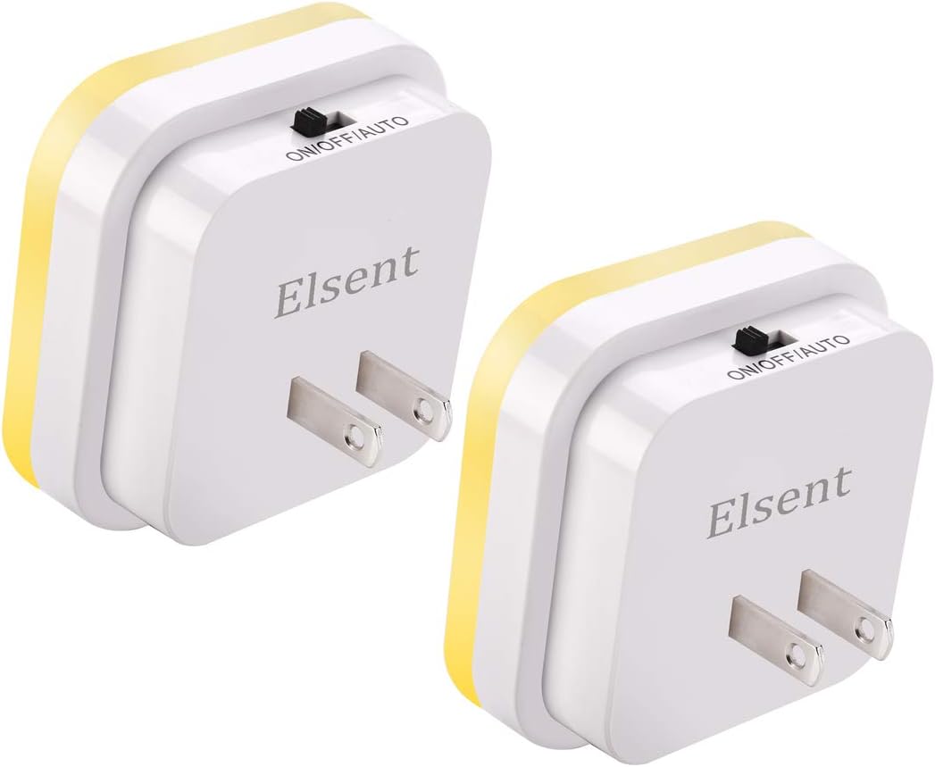 [ Bright Warm White Glow ] Plug in Motion Sensor Light, LED Motion Activated Night Lights with Pack of 2