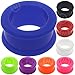 (1 Pair ONLY) (Please Choose Size and Color) Flexible Silicone Flesh Tunnel Ear Gauge Plug Size Available 8g (3mm) to 1 3/16