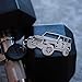 Wrenches & Bones Key Chain for Jeep Enthusiasts - Detailed JK/JKU/JL Stainless Steel Keychain for Jeep Wrangler Accessories Enthusiasts - Built (JKU)