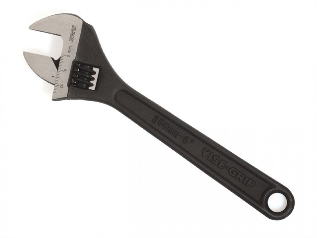 12" Adjustable Wrench Steel Handle