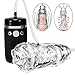 Male Masturbator Cup with Strong Sucking and Vibrating for Penis Stimulation and Enhancement Training, Fondlove Electric Pump Stroker Blowjob Oral Sex Toys for Men Masturbation