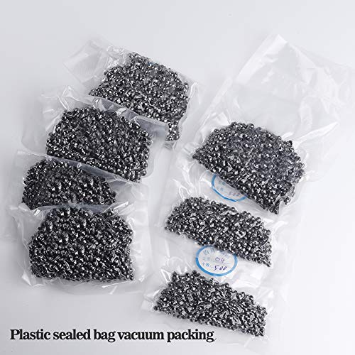 LSHEL Angelblei Set 3,3g à 100 Stück, Abnehmbar Schrotblei, Bleischrot Angel Blei – Bild 6