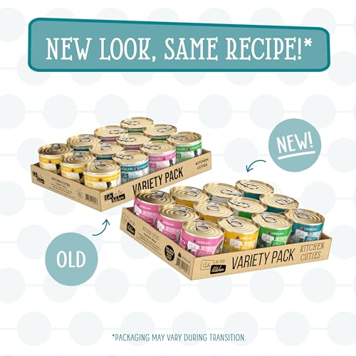 WERUVA CATS IN THE KITCHEN, KITCHEN CUTIES VARIETY PACK, WET CAT FOOD, 10OZ CANS (PACK OF 12)