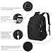 GMLS Laptop Backpack, Travel Business Backpack for Men & Women with USB Charging Port, Water Resistant Anti Theft School College Computer Back Pack Bag Fits Up to 15.6 Inch Notebook - Black
