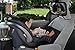 Alphabetz Large Baby Backseat Car Mirror Crash Tested-Shatterproof with Free Baby-On-Board Sign Pivoting Base, Black