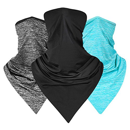 Aolvo UV Protection Face Masks for Cycling Outdoor Sports Full Face Mask Breathable Works As Fishing Sun Mask, Face Shield, Neck Gaiter, Headband, Bandana, Balaclava