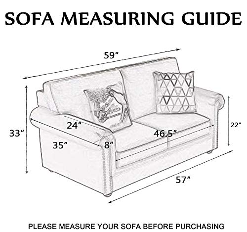 image for Obytex Stretch Loveseat Cover Polyester and Spandex Upgrade Pattern Co