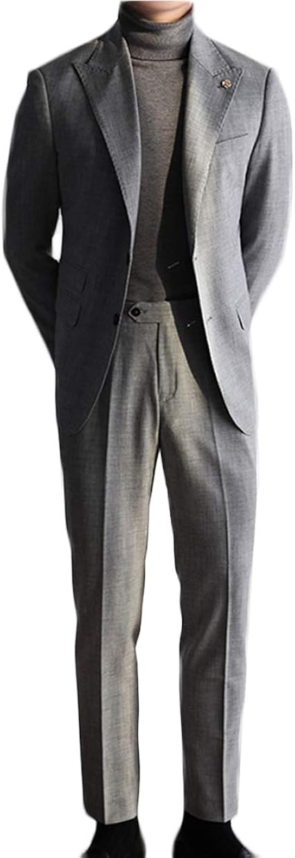 Amazon Co Jp スーツ メンズ 2点セット ビジネス 上下セット 紳士用 スーツ パーティー 結婚式 就職スーツ 服 ファッション小物