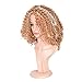 Top Hair Blonde Synthetic Afro Curly Hair Wig For Black Women Short Kinky Hair Jerry Curly Fiber Blonde Synthetic Wig