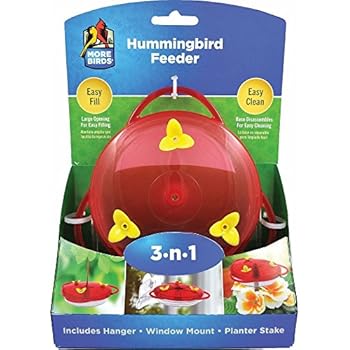 Amazon.com : Perky-Pet 8 oz Window Mount Hummingbird Feeder 217 : Wild