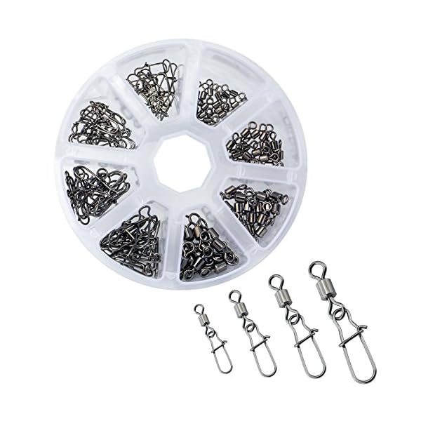 Booms-Fishing-SS2-Fishing-Swivel-Snap-Stainless-Steal-Lure-Connectors