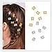 120 PCS Aluminum Hair Coil Dreadlocks Hair Braid Rings Hair Braiding Cuffs as Hair Accessory