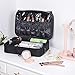 HAITRAL Portable Makeup Bag 3 Layer Professional Makeup Case 13.6'' Makeup Train Case Makeup Artist Organizer Bag with Adjustable Dividers