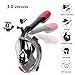VEGASIGNS Snorkel Mask Full Face Diving Mask, Foldable Snorkel Mask Easy Breath 180 Degree Panoramic View with Detachable Camera Mount, Anti-Fog and Anti-Leak for Adults and Kids