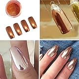 DDLBiz Sexy&Fashion Rose Gold Nail Mirror Powder Glitter Chrome Powder Nail Art Decoration