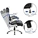 YAMASORO Office Chair High Back PU Leather Computer Desk Chair Gaming Chair with Flip-Up Arms, Headrest and Lumbar Support