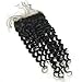 Luwigs 5x5 Lace Closure Brazilian Virgin Hair Deep Wave Curly Free Part With Baby Hair Natural Color (18 inches, Deep Wave)