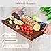 AZRHOM Large Walnut Wood Cutting Board for Kitchen 18x12 (Gift Box) with Juice Groove Handles Non-slip Mats Thick Reversible Butcher Block Chopping Board Cheese Charcuterie Boardrd