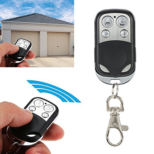 OWSOO Mini Copy Code 4 Channel Universal Remote Control Cloning Duplicator Key Transmitter 433 MHz Learning Garage Door Gate Opener Controller Old Key Replacement