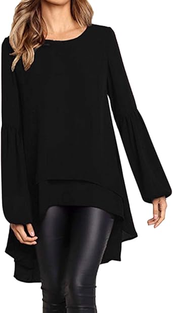 high low tops with sleeves