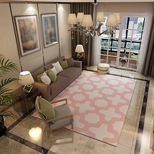 CarPET Creative Light- Nordic Simple Geometric Rugs Living Room Coffee Table Bedroom Bedside Rectangle Ottomans Child Non-slip Crawling Blanket (Size : 140cm*200cm)
