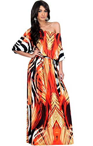Orange maxi dress for plus size women with sleeves Orange maxi dress for plus size women with sleeves
