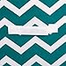 DII Non Woven Polyester Storage Bin, Chevron, Teal, Small Set of 2