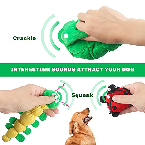【2022 Upgraded】 Hide and Seek Dog Puzzle Toys for Puppy Training