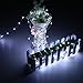 Excelvan Safe Low Voltage 10m/33ft 100 LED String Lights Copper Wire, USB Operated Waterproof Decorative Fairy Starry Lights for Christmas, Wedding, Home, Patio, Garden and Party, Holiday, Cool White