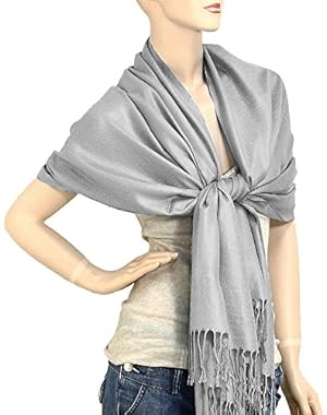 Women's Soft Solid Color Pashmina Shawl Wrap Scarf 80