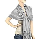 Falari Women's Solid Color Pashmina Shawl Wrap Scarf 80
