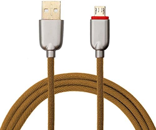 DUDAO 3.3ft Micro USB Cable Android Charger - Nylon-Braided Fast Sync Data Charging Cord for Samsung Galaxy S7 Edge S7 S6 S4 S3,Note 5 4 3 Motorola Sony Smartphones &amp; More Gold
