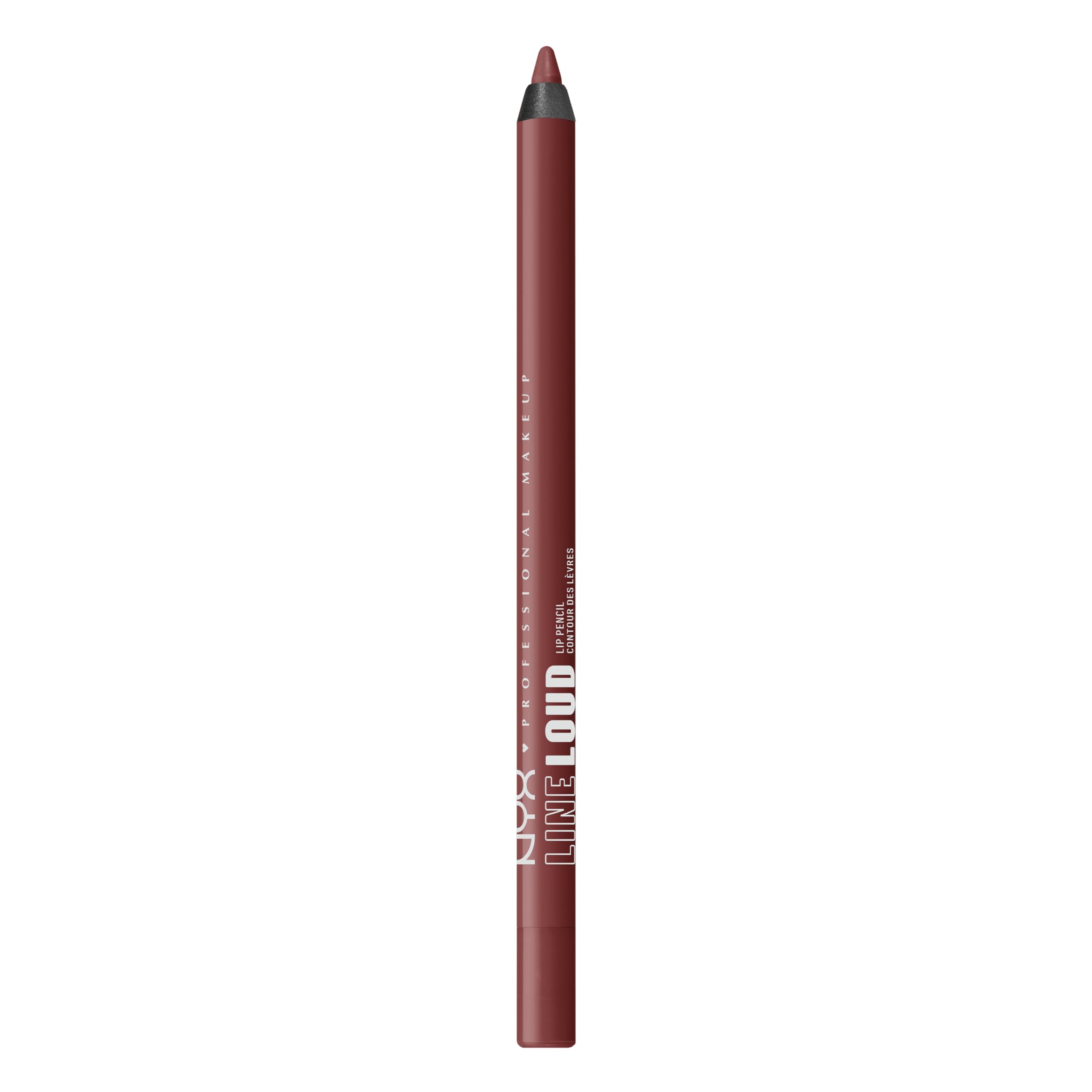 NYX Professional Makeup Line Loud Lip Pencil, Waterproof, Infused withJojoba Oil & Vitamin E, Smooth Comfy Lips, Soft Matte Finish, Vegan Formula, Sassy