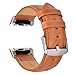 For Samsung Gear S2 Watch Band,TOROTOP Genuine Leather Replacement Band with Stainless Steel Connector for Samsung Gear S2 Sport Smart Watch Band SM-R720/R730(NOT FIT SM-R732)-Fits 6.3