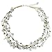 NOVICA Artisan Handmade Cultured Pearl Aquamarine Beaded Necklace Thai Silver Plated Gold Tone Clear Thailand Birthstone [necklace 21.25 in L x 0.8 in W Extender 1.6 in L] ' Afternoon Sigh'