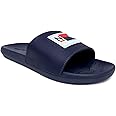 Nautica Men's Open Toe Slide Sandals - Comfortable Indoor & Outdoor Shower Slippers