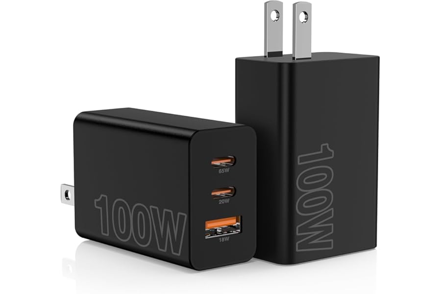Best 100W USB C Wall Charger Block 2026 | 2-Pack Fast Charging