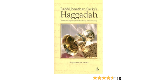 Amazon Com Rabbi Jonathan Sacks S Haggadah Hebrew And English Text With New Essays And Commentary By Jonathan Sacks 9780826428257 Sacks Jonathan Books