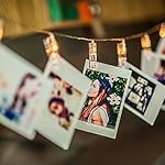 Amazlab T2C LED Photo Clips String Lights, 16 Photo Clips, 4,5 Meter/15 Feet, Warm White, Battery Powered Perfect for Hanging Pictures, Notes, Artwork