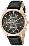 Tommy Hilfiger Men's 1791125 Sport Lux Analog Display Quartz Black Watch
