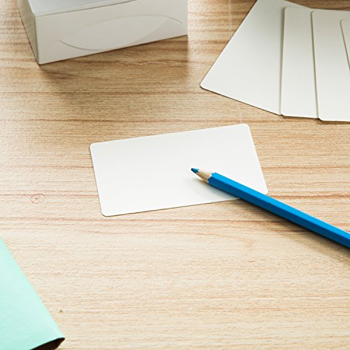 ZOOYOO Blank White Cardboard paper Message Card Business Cards Word Card DIY Tag Gift Card About 95-100PCS （White) - Thumbnail 2