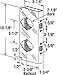 Prime-Line U 10750 Brass Lock and Door Reinforcement Plate for 1-3/4 In. Thick Doors, Bronze Finish (Single Pack)